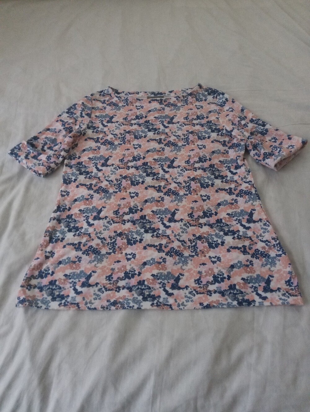 Style & Co Women's Short Sleeve Floral Top